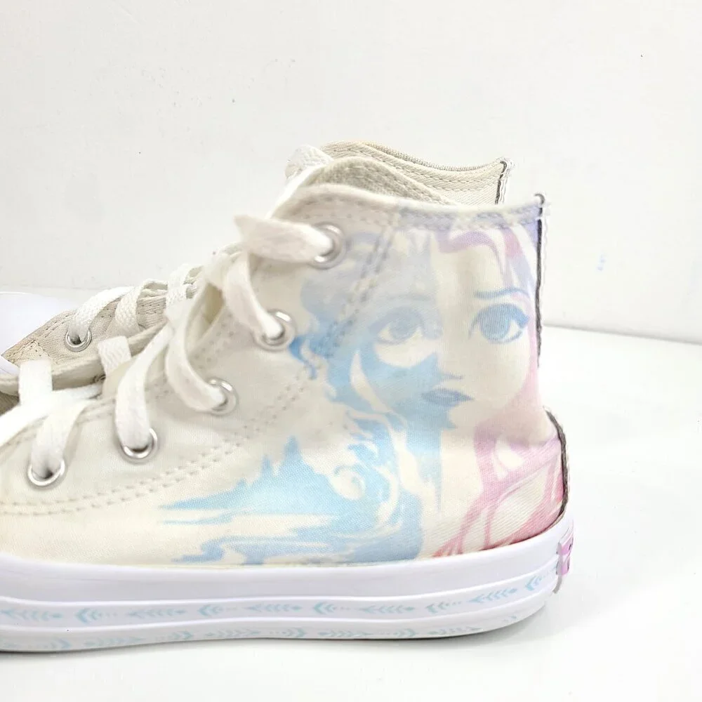 Converse Disney Chuck Taylor High Top White Frozen Elsa Sneakers